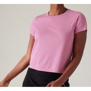 Athleta L Sandwash Modal Tee Women’s Size Large Pink